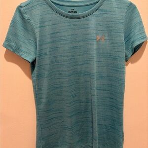 Under Armour Women's Blue Heather Performance Shirt